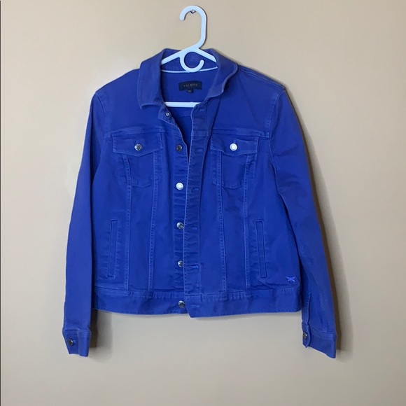 talbots blue jean jacket